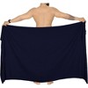 LA LEELA Men's Casual Vacation Pareo Sarong Wrap One Size Cobalt Solid - 2 of 4