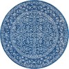 Nuloom Vintage Waddell Area Rug, Round 5', Blue - 2 of 4