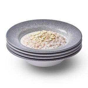 Portmeirion Potter's Mist Oatmeal Bowl, Set of 4 - Grey - 1 of 4