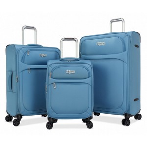 World Traveler Dejuno Cirrus 3-Piece Lightweight Expandable Spinner Luggage Set - 1 of 4
