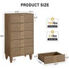 Whizmax 6-Drawer Chest of Drawers for Bedroom, Wooden Bedroom Drawer Dresser with 6 Storage Drawers - 3 of 4