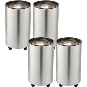 Pro Track Set of 4 Can Mini Uplighting Indoor Accent Spot-Lights Plug-In Floor Plant Home Decorative Art Desk Picture Table Silver Finish 6 1/2" High - 1 of 4