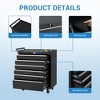 Rolling Tool Chest, Tool Storage Cabinet, Toolbox with Wheels, Portable Tool Cabinet Organizer with Locking System & Drawer Liners - 3 of 4