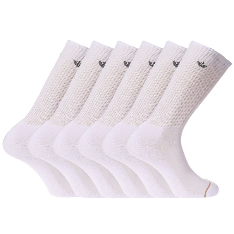Dockers Men's Socks & Hosiery - 6-Pack Cushioned Athletic & Dress Crew Socks for Men, 1 of 7