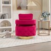 CAVINAS Swivel Accent Chair Modern Armchair Side Chair with Tufted Button for Living Room, Bedroom - 4 of 4