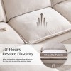 SinCiDo 88.98" Modular Couch Sofa with Storage, L-Shape 3 Seater Cloud Couch Sectional with Ottoman, Modern Sofa with Deep Seat & Pillow - 2 of 4