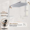 CASAINC 10'' Wall Mounted Rectangular Shower System with Handheld Sprayer - 3 of 4