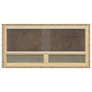 vidaXL Terrarium - Engineered Wood & Glass Box / 23.6"x11.8"x11.8" - Safe Reptile Feeding Cage with Steel Airflow Nets - 1 of 4