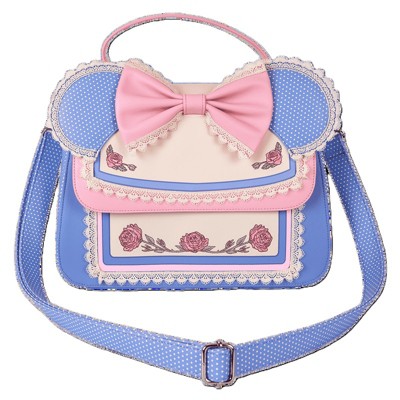 Loungefly Minnie Mouse Floral and Lace Ears Crossbody Bag