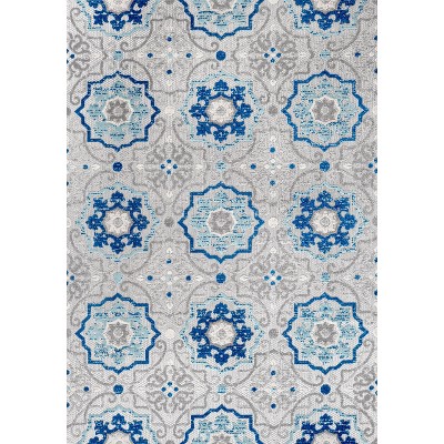 Mediterranean Medallion Easy-Care Synthetic Area Rug