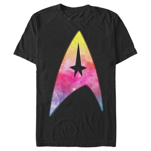 Men's Star Trek Gradient Space Logo T-shirt - Black - Large : Target