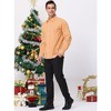 Lars Amadeus Men's Button Down Long Sleeves Gingham Plaid Dress Shirts - 4 of 4