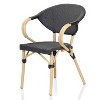 Ansa 2pk Outdoor Wicker Arm Chairs - Dark Gray - miBasics: Aluminum Frame, Water-Resistant, 250lb Capacity - 4 of 4