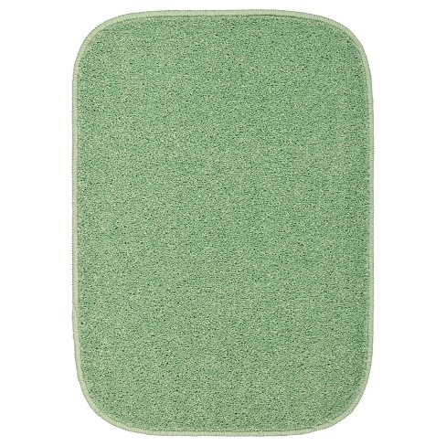 Garland Rug Gramercy 17"x24" Washable Bath Rug Deep Fern: Machine Made, Non-Skid, Tufted Polypropylene - image 1 of 4