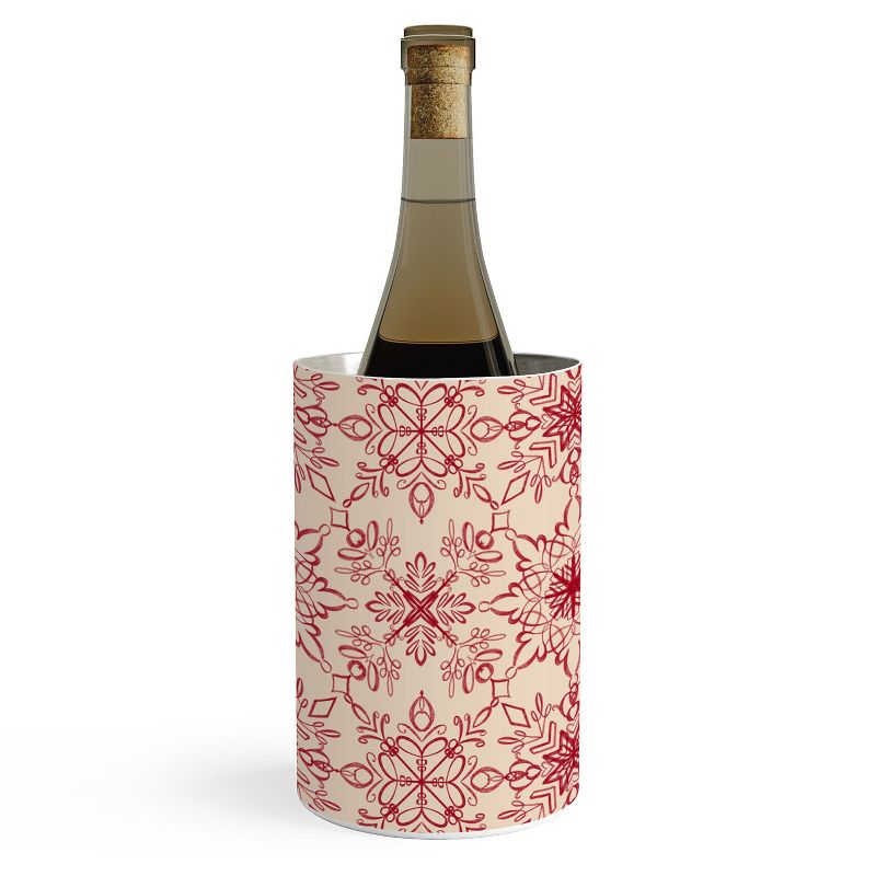 Pimlada Phuapradit Snowflake Pattern Red Wine Chiller - Deny Designs, 1 of 3