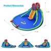 Costway Inflatable Bounce House Kids Water Splash Pool Dual Slides Climbing Wall without Blower - 2 of 4