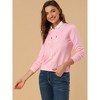 INSPIRE CHIC Women's Round Neck Cat Printed Sweatshirt - 2 of 4