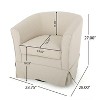 Airsurfer 27" Upholstered Swivel Chair with Loose Cover - 4 of 4