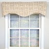 RLF Home 100% Cotton Tower Cornice With Poly/Cotton Ivory lining Rod Pocket Valance 50" x 17" Gray - 2 of 4