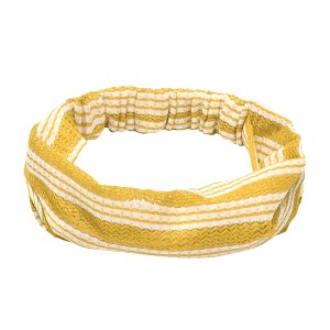 Unique Bargains Women's Stripes Wide Fabric Headband 1 Pc - 1 of 4