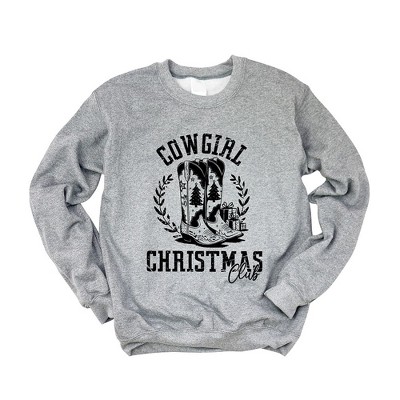 Simply Sage Market Women's Graphic Sweatshirt Cowgirl Christmas Club