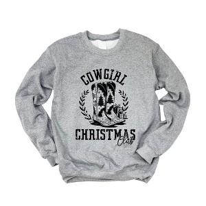 Simply Sage Market Women's Graphic Sweatshirt Cowgirl Christmas Club - 1 of 4
