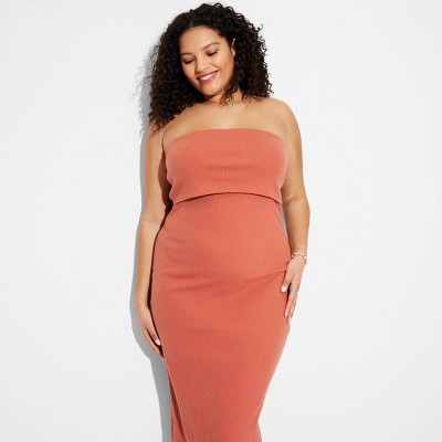 Women's Maxi Sheath Dress - Wild Fable™ Dark Orange 3X