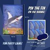 Juvale Pin The Fin On The Shark Game for Kid's Ocean Theme Birthday Party Supplies, Includes 2 Posters, 5 sheets of 30 stickers and 1 Eye Mask - image 2 of 4