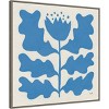 30" x 30" Delighted Floral IV Blue by Moira Hershey Framed Canvas Wall Art Print - Amanti Art - 2 of 4
