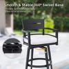 Sapphtopaz Patio Dining Set Modern Outdoor Table and Chairs Set with 4 Swivel Rockers, Cushion, Umbrella Hole for Patio, Lawn - 4 of 4