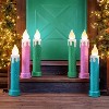 Mr. Christmas 24" LED Blow Mold Retro Metallic Candle Outdoor Christmas Decoration (Set of 2) - 3 of 4