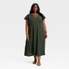 Women's Flutter Short Sleeve Maxi A-Line Dress - Universal Thread™ - 3 of 3