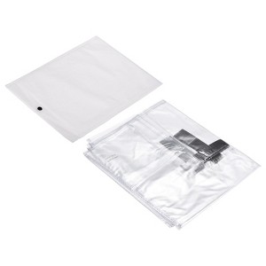 Unique Bargains PVC Waterproof Universal Suitcase Luggage Dust Cover with Fastener Transparent 1 Pc - 1 of 4