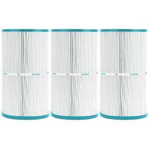 Hurricane Filters Replacement Spa Filter Cartridge for PJW-50, Unicel C-5300, Filbur FC-1320, Hot Tub Front Load, and Whirlpool 50, White, 3 Pack - 1 of 4