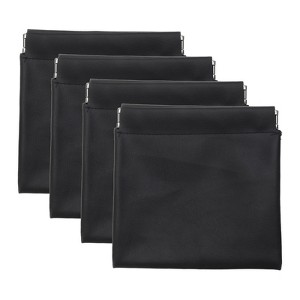 Unique Bargains Mini Waterproof PU Leather Portable Mini Cosmetic Bags 4 Pcs - 1 of 4