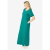 Woman Within Plus Size Perfect Short-Sleeve Scoopneck Maxi Tee Dress - 4 of 4