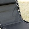 PAGED Folding Camping Chairs Reclining Chaise Lounge Chair with Adjustable Backrest and Removable Pillow for Camping, Beach, Yard, Picnics - 3 of 4