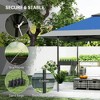 Resenkos Backyard Garden Canopy, Camping Canopy Screen Tent,13' x 13' Pop Up Canopy Tent with Wheeled Carry Bag and 4 Sand Bags, Navy - 3 of 4