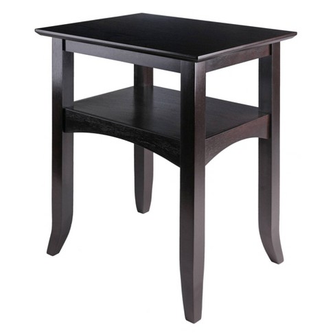 Camden End Table Coffee Winsome Target, Winsome Wood Genoa Round Coffee Table With Glass Top Espresso Finish