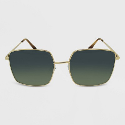Women's Metal Square Sunglasses - Wild Fable™ Gold