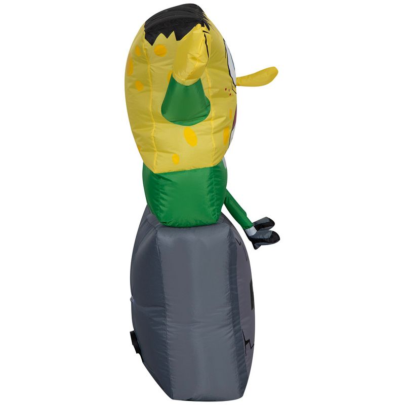 Gemmy Airblown Inflatable SpongeBob as Monster on Tombstone Nick, 3 ft Tall, Multi, 4 of 6