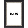 PosterPalooza | Embellished Black Picture Frame - UV Acrylic, Foam Board Backing, Hanging Hardware - 2 of 4