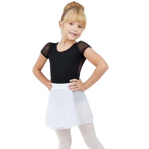 Capezio White Girls Pull On Skirt Girls Large