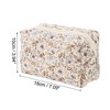 Unique Bargains Women Portable Floral Pattern Makeup Bag 1 Pc - 3 of 3