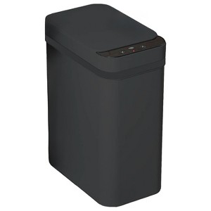 Aoibox Touchless Smart Trash Can with Motion Sensor - 2.5 Gallon Auto Open Lid Slim Plastic Garbage Bin for Bathroom Kitchen Office - 1 of 4