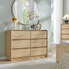 SinCiDo Modern 7 Drawers Dresser 47" Wide Chests of Drawers w/ Curved Profile Design Natural Texture for Bedroom,Living Room,Natural - 3 of 4
