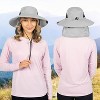 SUN CUBE Wide Brim Sun Hat Adults, Fishing Hats Sun UV Protection, Hiking Bucket Hat Safari Beach Boonie, UPF 50+ - 3 of 4