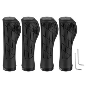 Unique Bargains Non-Slip Fit 7/8" Mountain Road MTB Scooter Bike Handlebar Grips 2 Pairs 5.31" - 1 of 4