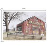 LuxenHome Lighted Wall Art 23.5"x15.5" Red Barn Trail Ride Wrapped Canvas Wall Decor Battery-Operated Multicolored - 3 of 4