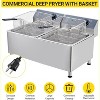 Deep Fryer, Commercial Dual 11L Electric Fryer 3400W - Twin Baskets with Stainless Steel for Restaurant, Food Truck - 3 of 4